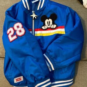 Disney blue racer track jacket size 4